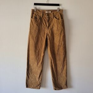 Levi Strauss 94 Baggy Cordury Brown Pants Size 27 Red Tab